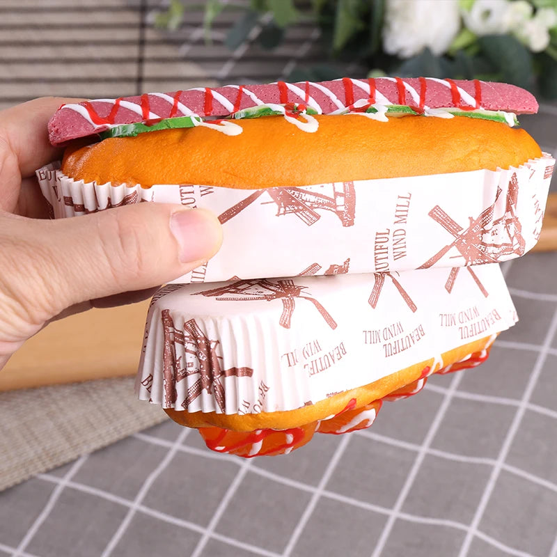 Fake Bread Hot Dog Sandwich Model Food Fake Orange Bread Toy Bakery Window Display Ornaments Simulation Home Decor Decoration