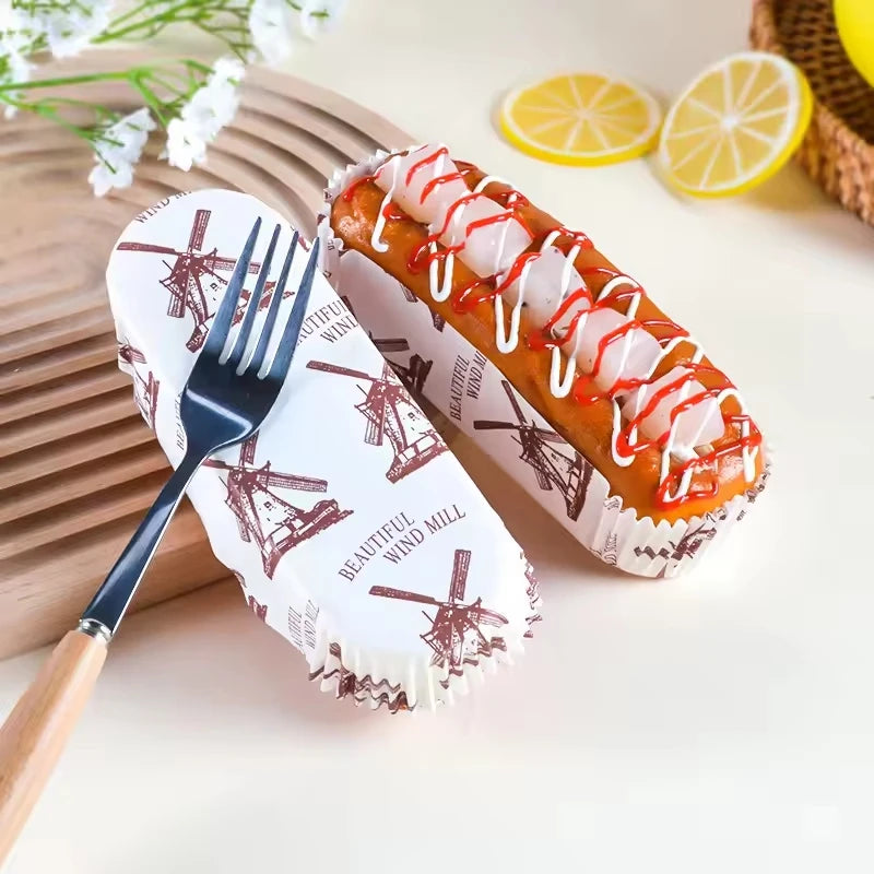 Fake Bread Hot Dog Sandwich Model Food Fake Orange Bread Toy Bakery Window Display Ornaments Simulation Home Decor Decoration