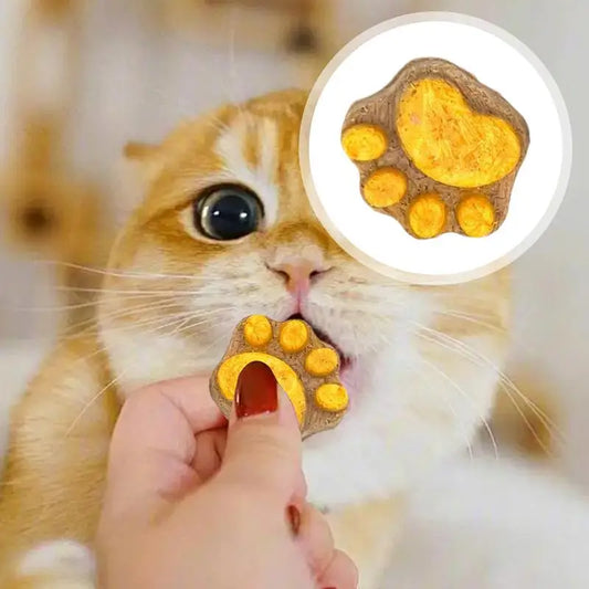 Freeze-Dried Paw Cat Treats – Natural Oral Cleaning Biscuits for Cats"